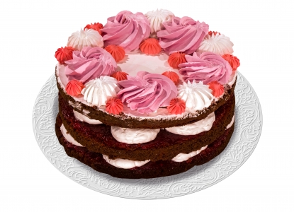 Торт "Красный бархат» 